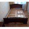 Кровать массив дерева 1400 «Карина-6» с ящиками Орех